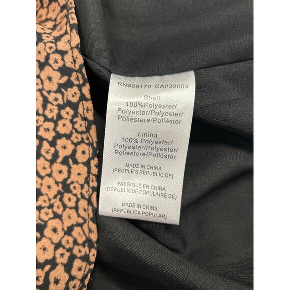 Anthropologie Hutch Elma High Low Wrap Dress color block floral print Small - Picture 8 of 11